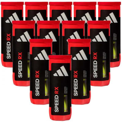 Pack 12 Tarros de Pelotas Adidas Speed RX x3 c/u