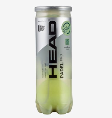 Tarro de Pelotas Head Padel Pro x3