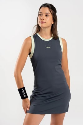 Vestido Nox Mujer Pro Charcoal Gris1