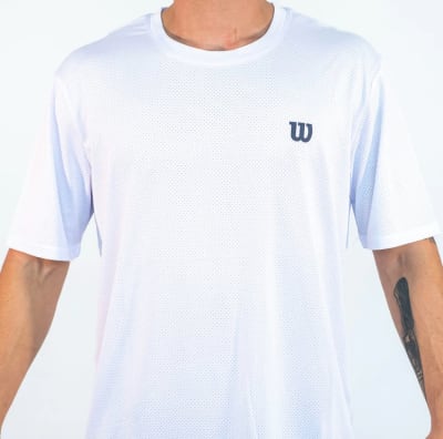 Camiseta Wilson Mesh Blanca