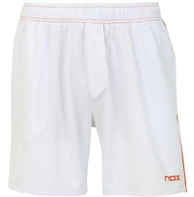 Short Nox Team Blanco Logo Rojo1