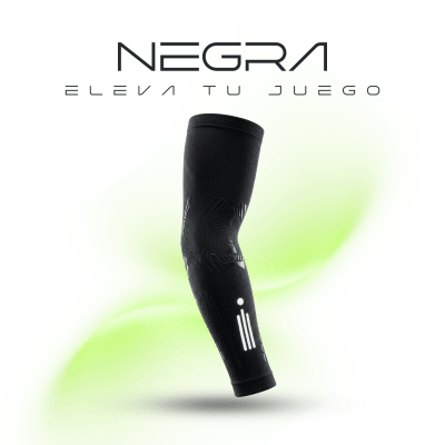 Manguito Rivix Compresión Color Negro (Padel/Tenis/Beisball/Voleyball, Crossfit)
