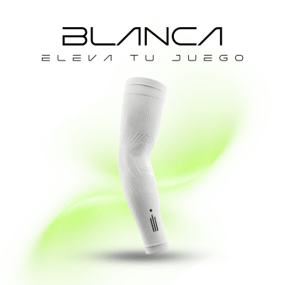 Manguito Rivix Compresión Color Blanco (Padel/Tenis/Beisball/Voleyball, Crossfit)