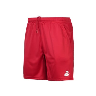 Short Tilki Khombi Polystier Temel Rojo