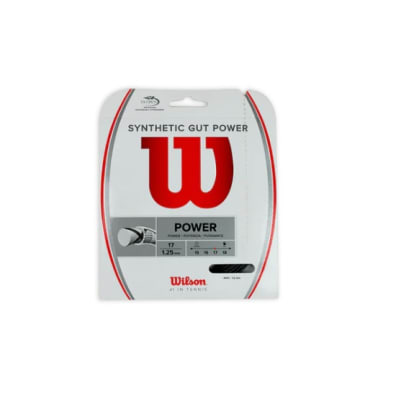 Cuerda de Tenis Wilson Synthetic Gut Power 17 Negro