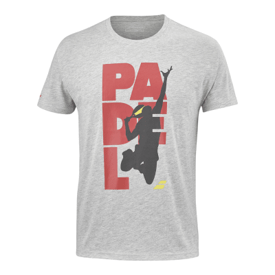 Polera Babolat Algodon Padel Gris1