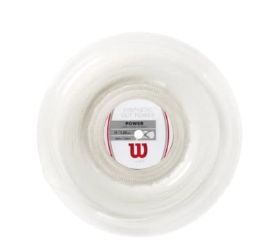 Cuerda de Tenis Wilson Synthetic Gut Power 17 Blanco (Rollo)1