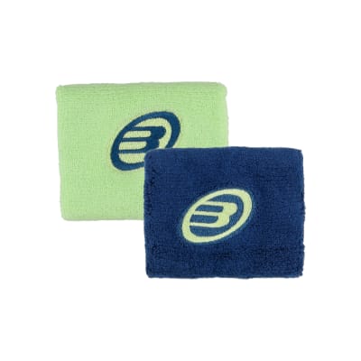 Muñequera Bullpadel Verde manzana/Azul Oscuro x2