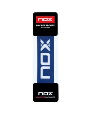 Protector Nox Azul Marino Logo Horizontal Blanco
