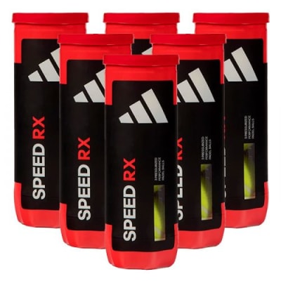 Pack 6 Tarros de Pelotas Adidas Speed RX x3 c/u