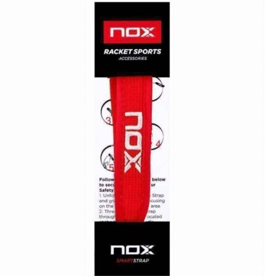 Cordón Nox Smartstrap Rojo Logo Blanco1