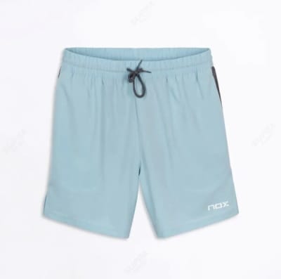 Short Nox Pro Azul Cielo Logo Blanco1