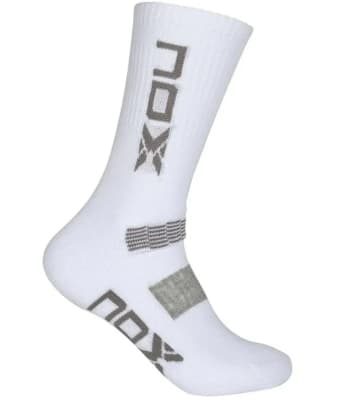 Calcetin Nox Blanco Logo Gris1