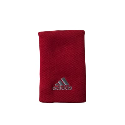 Muñequera Adidas Larga Letras Roja x21