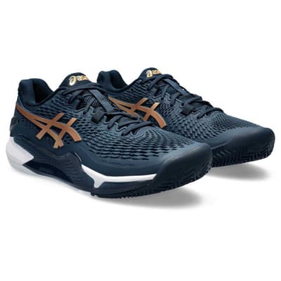 Zapatilla Asics Gel Resolution 9 Clay Women Blue/Gold1