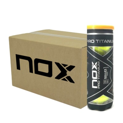 Caja de Pelotas de Padel Nox Titanium Pro x24 Tarros1