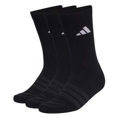 Calcetin Adidas Essentials Crew Negro (3 Pares)
