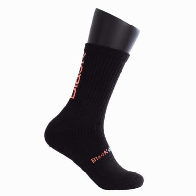 Calcetin Black Crown Largo Negro/Coral