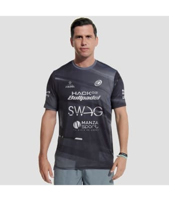 Camiseta Bullpadel Adula Negro (Paquito Navarro)1
