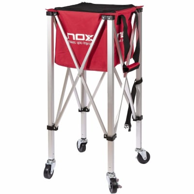 Canasto Nox Plegable Rojo con Ruedas1