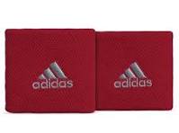 Muñequera Adidas Corta Letras Roja x21
