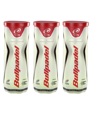 Promo x3 Tarro de Pelotas Bullpadel Premium Pro1
