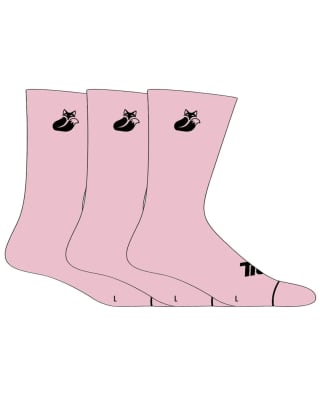 Calcetin Tilki Comfort Rosa/Negro (Pack de 3)