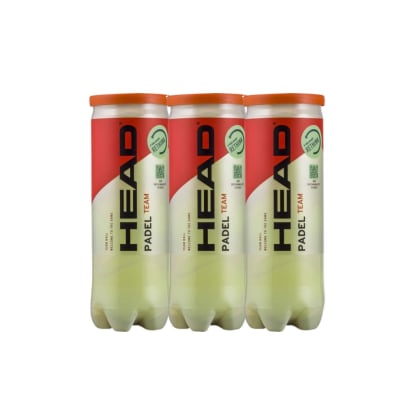 Pack 3 Tarros de Pelotas Head Padel Team1
