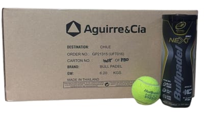 Caja de Pelotas de Padel Bullpadel Next Pro Fip x24 Tarros