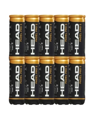 Pack 10 Tarros de Pelotas Head Padel Pro S1
