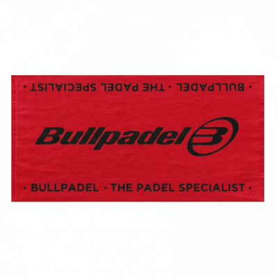 Toalla Bullpadel Rojo Negro 100x50