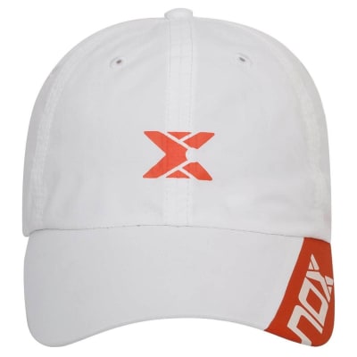 Gorro Nox Blanco Logo Rojo1