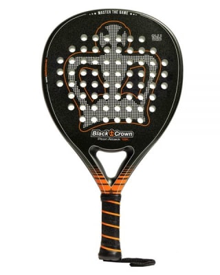 Pala Black Crown Piton Attack 16K 2023 + Funda+ Overgrip de Regalo1