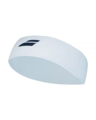 Banda Babolat Blanco Logo Negro1