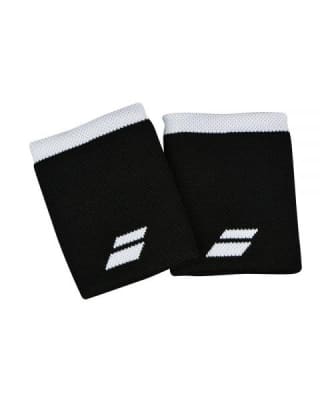 Muñequera Babolat Logo Jumbo Negro-Blanco1
