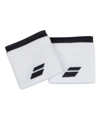 Muñequera Babolat Logo Blanco Negro1