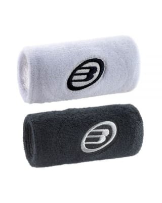 Muñequera Bullpadel Blanco/Negro x2