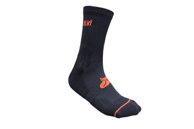 Calcetin Tilki D2 Largo Negro/Naranjo