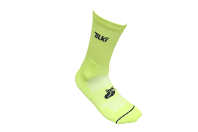 Calcetin Tilki D2 Largo Amarillo Fluor1