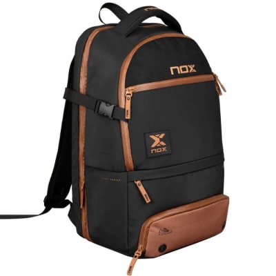 Mochila de Padel Nox Luxury Open Series Negro/Marrón 20251