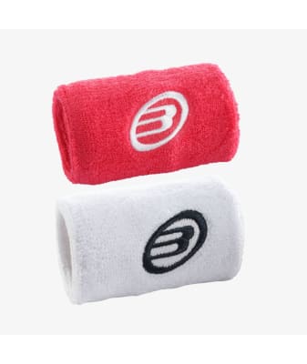 Muñequera Bullpadel Frambuesa/Blanco x21