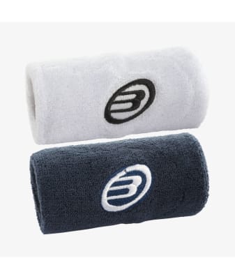 Muñequera Bullpadel Blanco/Azul Lavado x21
