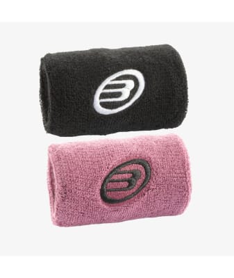 Muñequera Bullpadel Negro/Uva x21
