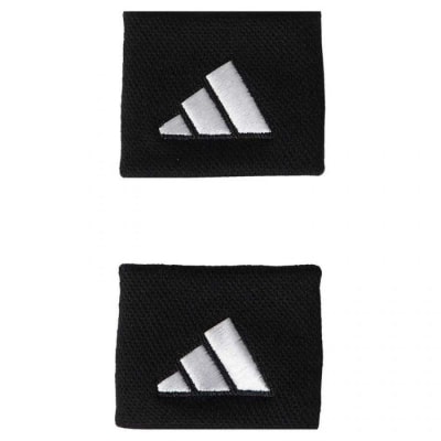 Muñequera Adidas Corta Negro Blanco