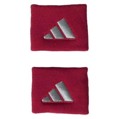 Muñequera Adidas Corta Rojo Gris x21