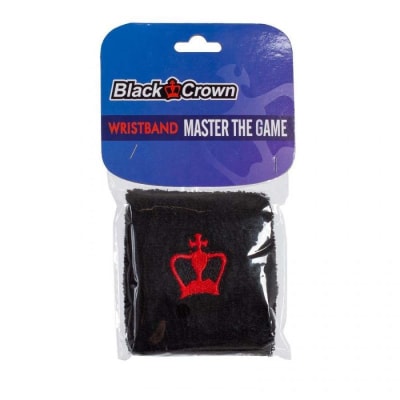 Muñequera Black Crown Corta Negra (1 unidad)