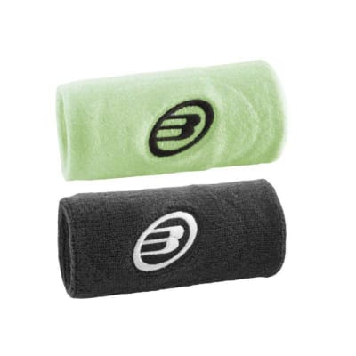 Muñequera Bullpadel Negro/Amarillo Azufre x21