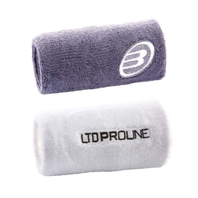 Muñequera Bullpadel Blanco/Azul Sombra x21