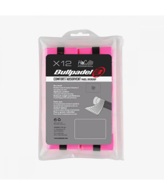 Overgrip Bullpadel Microperforado Rosa Fluor x121