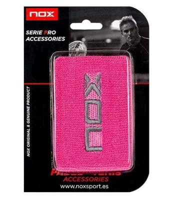 Muñequera Nox Jumbo Rosada x 2